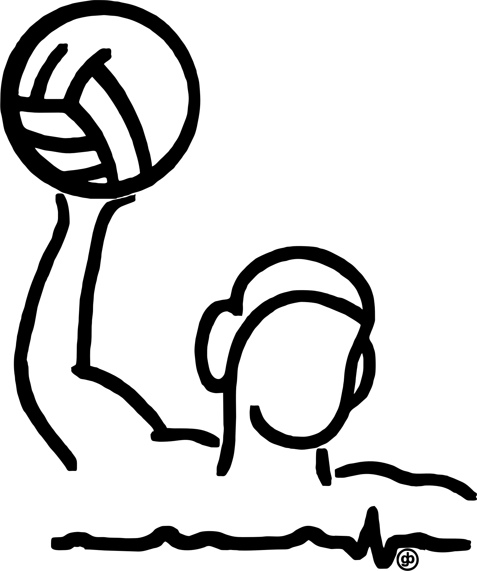LOGO-gb-Player-Wasserball-Herzschlag-schwarz
